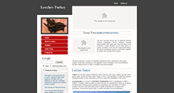 Desktop Screenshot of leechesturkey.com